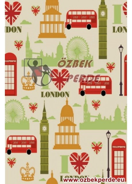 London Baskılı Halı